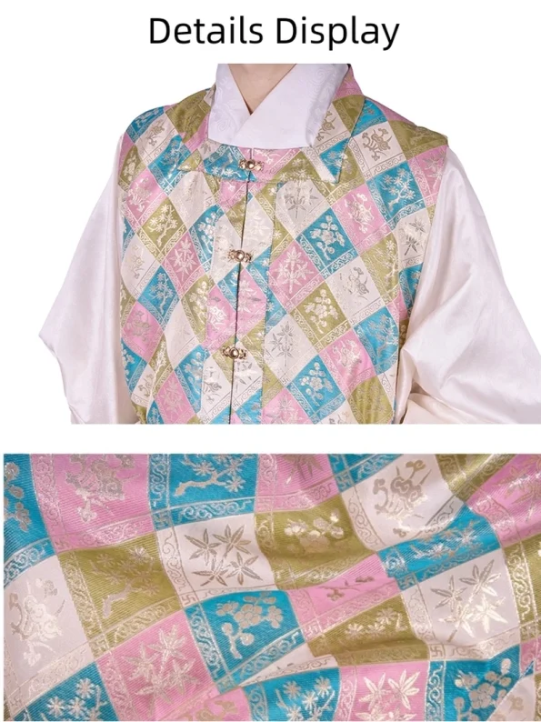 سلالة مينغ سلالة هانفو سلالة هانفو بياقة مربعة ذهبية مطرزة ذهبية طويلة للجنسين 2 سترة هانفو ذات ياقة مربعة مربعة ذهبية مزركشة ذهبية للجنسين من سلالة مينغ - هانفو واي: ملابس الهانفو الصينية التقليدية والحديثة لجميع المناسبات