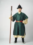Gilet Zhaojia con colletto quadrato della dinastia Ming Hanfu-1