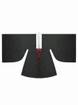 Ming Dynasty Hanfu Wide Sleeve Cloak Checkered Duobao Pattern-1