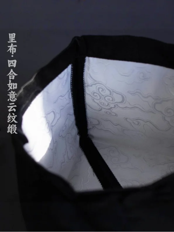 Sombrero Cuadrado de Satén de la Dinastía Ming para Hombre - Hanfu Way: Ropa Hanfu China Tradicional y Moderna para Todas las Ocasiones