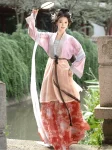 Songdynastie Hanfu Lady-geïnspireerde geborduurde set (3)