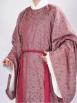 Hanfu Yuanlingpao aus der Song-Dynastie mit verschlungenem Lotus-Jacquard-1