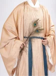 Hanfu Yuanlingpao aus der Song-Dynastie mit verschlungenem Lotus-Jacquard-1
