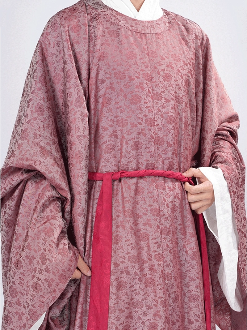 Hanfu Yuanlingpao aus der Song-Dynastie mit verschlungenem Lotus Jacquard-6