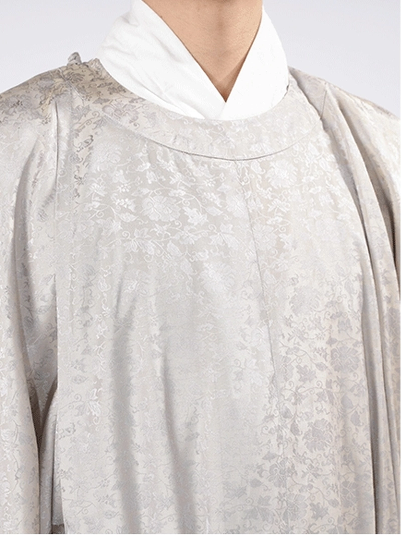Hanfu Yuanlingpao aus der Song-Dynastie mit verschlungenem Lotus Jacquard-7