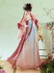 Tangdynastin Hanfu Broderad Qixiong Ruqun Set-1