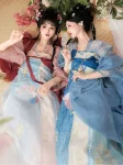Tangdynastin Hanfu Broderad Qixiong Ruqun Set-1