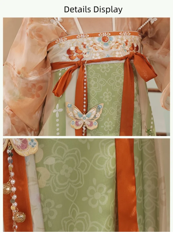 Tangdynastin Hanfu broderad Qixiong Ruqun Set- Hanfu Way: Traditionella och moderna kinesiska Hanfu-kläder för alla tillfällen