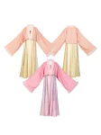 Tang Dynasty Hanfu Qixiong Ruqun Set with Famen Temple Cloak (4)