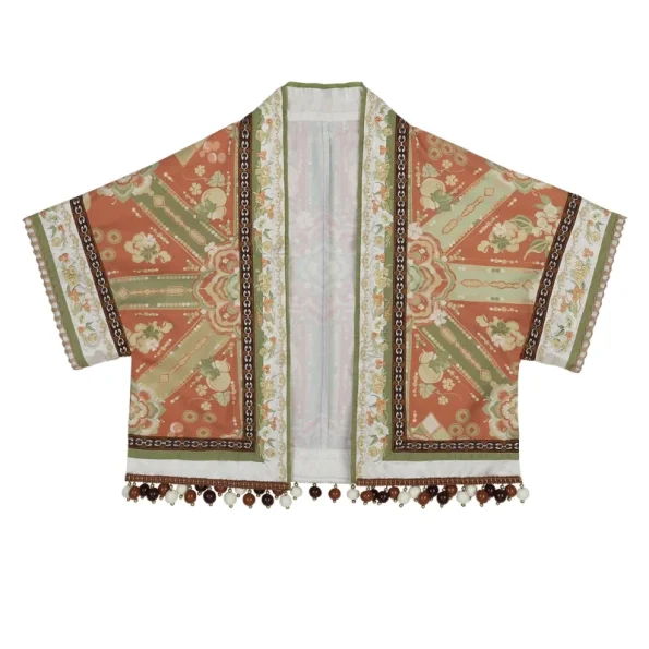 Tang Style Hanfu Beizi and Qiyao Ruqun Set – Green Tang-Inspired Outfit- Hanfu Way: Traditional & Modern Chinese Hanfu Clothing for All Occasions