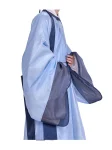 Yuanlingpao blu della dinastia Ming Hanfu - Abito tradizionale da studioso-1