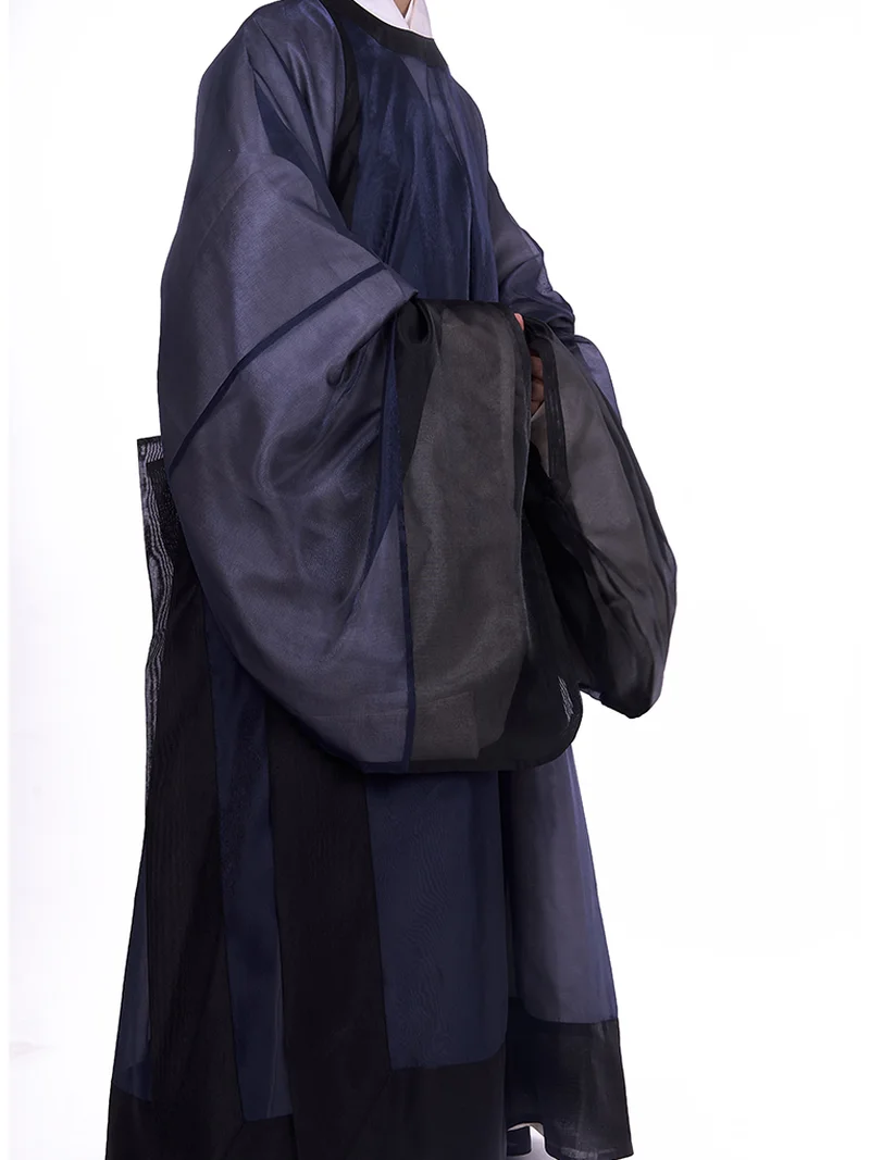 Yuanlingpao blu della dinastia Ming Hanfu - Abito tradizionale da studioso 6