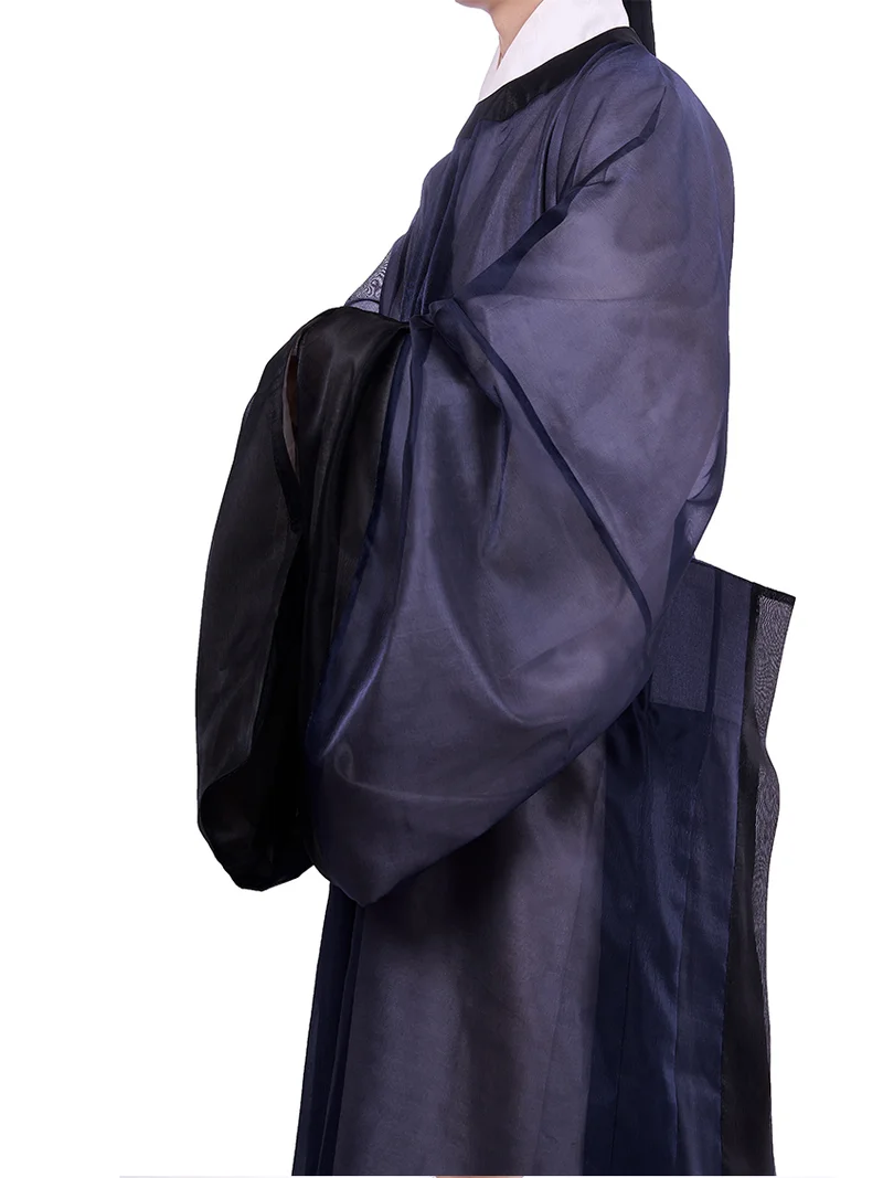 Yuanlingpao blu della dinastia Ming Hanfu - Abito tradizionale da studioso-7