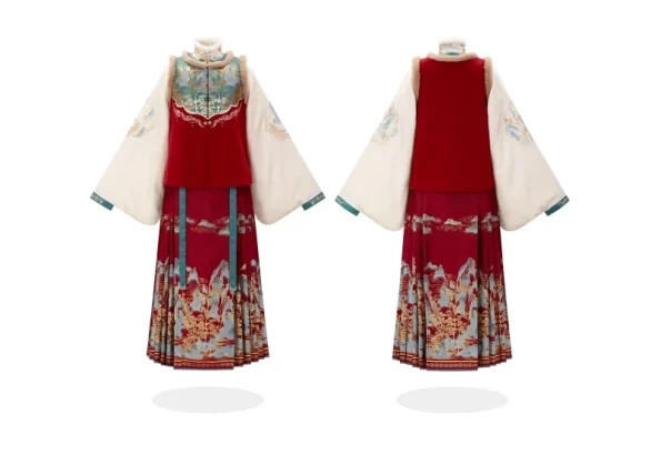明代漢服「緋紅山」冬季套裝