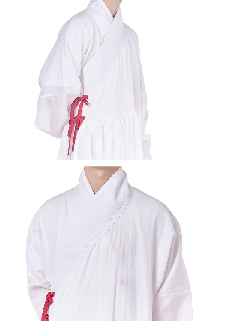 Szata wewnętrzna z kołnierzem krzyżowym Ming Dynasty Hanfu Unisex-4