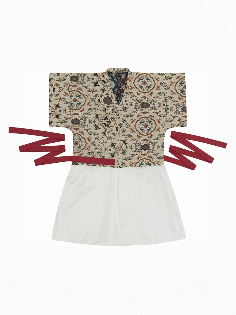 Tangdynastie Hanfu Cross-Collar Jacquard Banbi Unisex-4