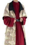 Tang Dynasty Hanfu Reversible Brocade Robe Unisex – Five Stars Pattern-5
