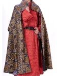 Tang Dynasty Hanfu Reversible Brocade Robe Unisex – Five Stars Pattern-5