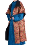 Tang Dynasty Hanfu Reversible Brocade Robe Unisex – Five Stars Pattern-5