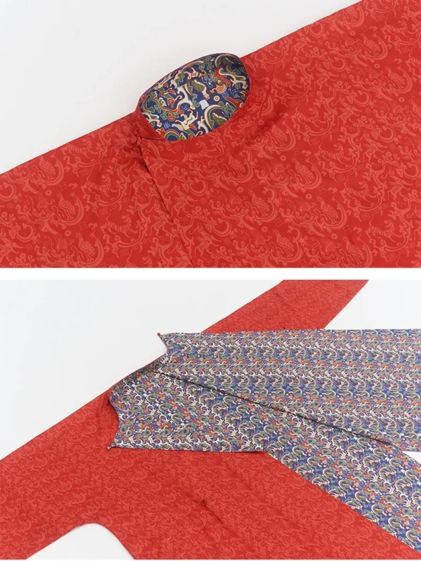 Dinastia Tang Hanfu Reversível Estampado Yuanlingpao Unissex - Estilo Hanfu: Roupas Hanfu Chinesas Tradicionais e Modernas para Todas as Ocasiões