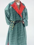 Dinastia Tang Hanfu Reversível Estampado Yuanlingpao Unissex-2