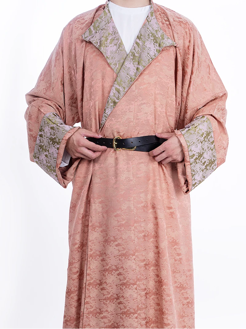 Dinastia Tang Hanfu Padrão de onda Yuanlingpao Unissexo-2
