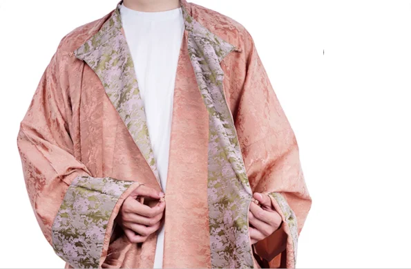 Dinastia Tang Hanfu Padrão de onda Yuanlingpao Unissexo 3 Dinastia Tang Hanfu Wave Pattern Yuanlingpao Unisex- Hanfu Way: Vestuário chinês tradicional e moderno de Hanfu para todas as ocasiões