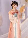 Tangdynastin Hanfu Yutu Kanin Broderad Beizi Qixiong Ruqun Set