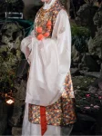 Ming Dynasty Hanfu Brocade Bijia Vest Unisex-3