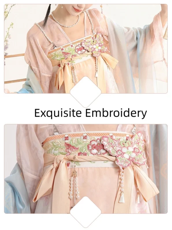 Tang Dynasty Embroidered Qixiong Ruqun Set- Hanfu Way: Traditional & Modern Chinese Hanfu Clothing for All Occasions