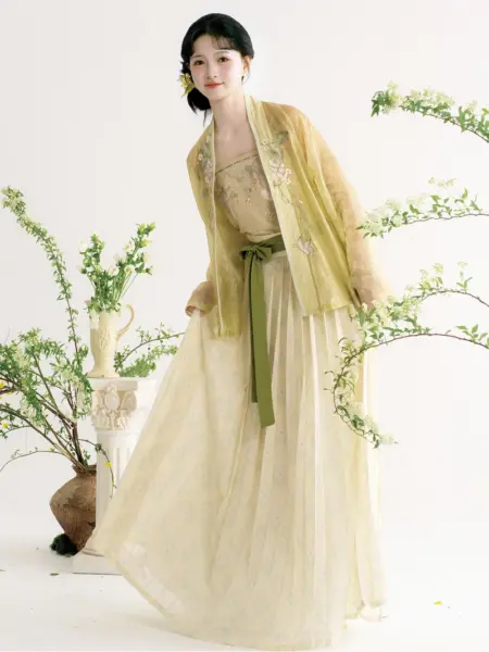 Song Dynasty Embroidered Qiyao Ruqun Set